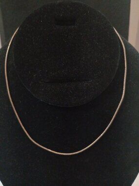 Vintage Italy 925 Reversible Silver Omega Choker
